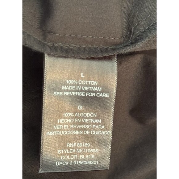 Norma Kamali Women Cap-Sleeve Poplin Pleated Shirt-Dress Size L Preppy Grunge - Picture 8 of 11